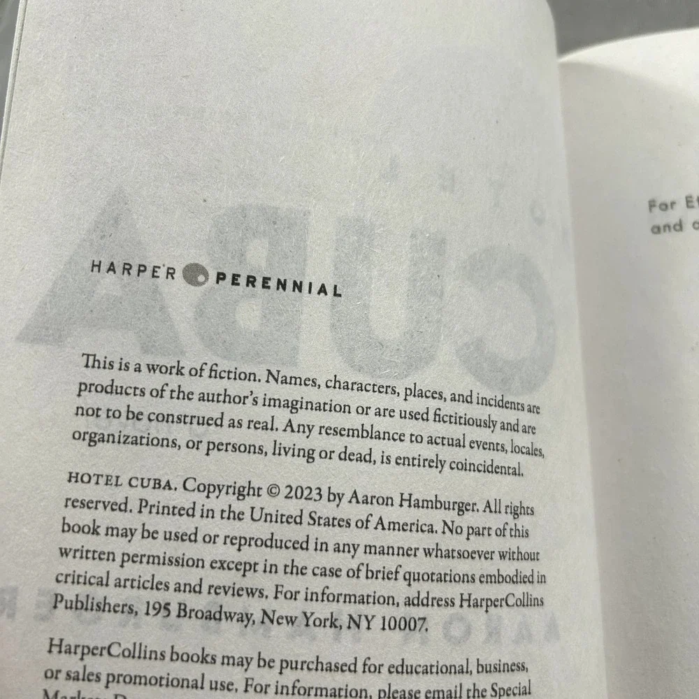 Hotel Cuba: A‎ Novel By Aaron Hamburger (2023, Trade Paperback)